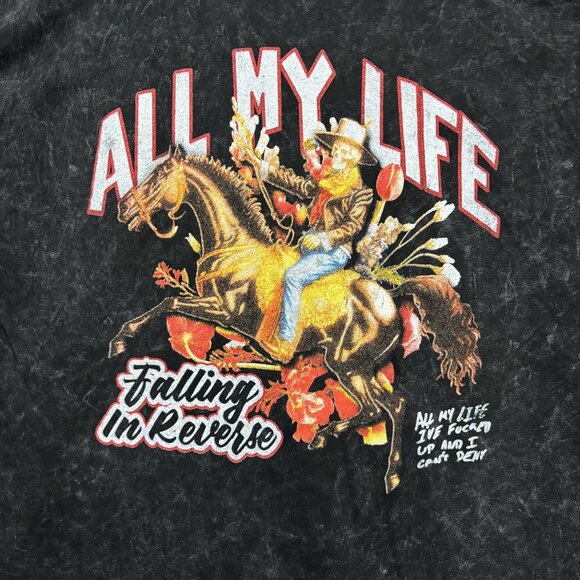 All My Life Falling In Reverse Cowboy Tshirt size 2xl - Picture 2 of 4